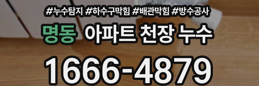 명동 아파트 천장 누수