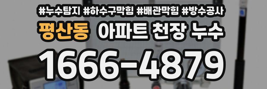 평산동 아파트 천장 누수