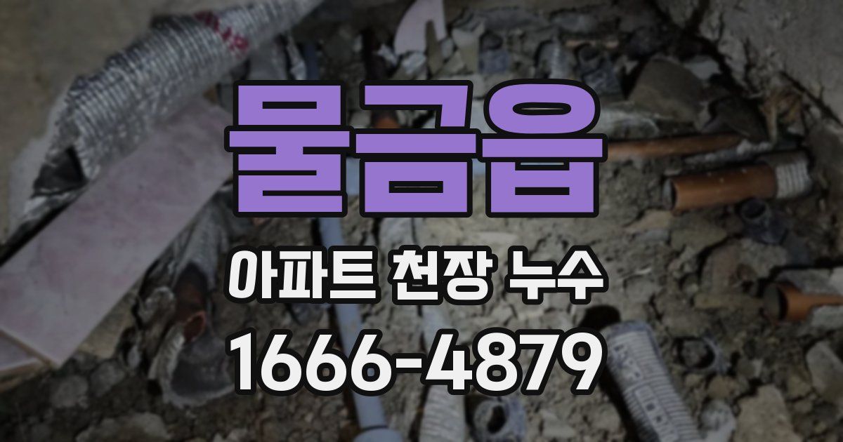 물금읍 아파트 천장 누수
