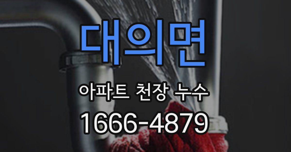 대의면 아파트 천장 누수
