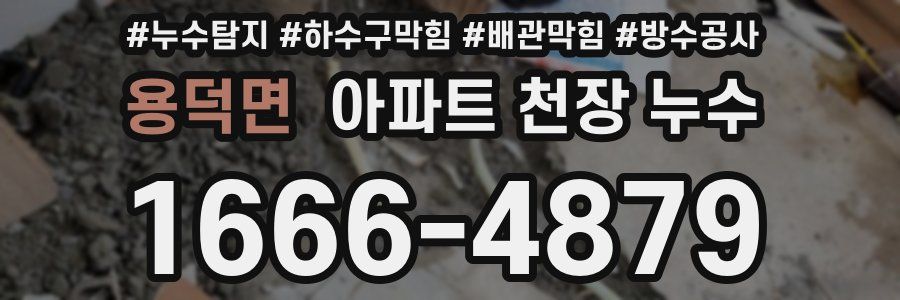 용덕면 아파트 천장 누수