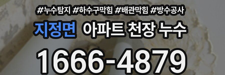 지정면 아파트 천장 누수