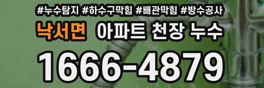 낙서면 아파트 천장 누수
