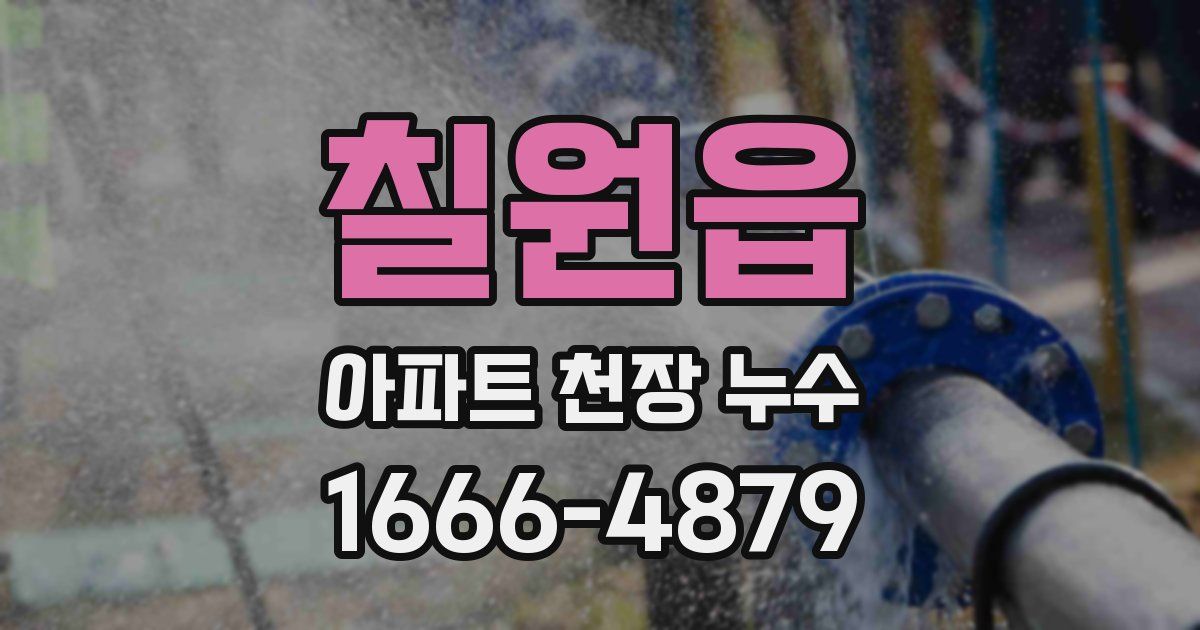 칠원읍 아파트 천장 누수