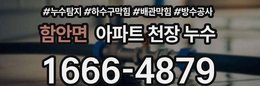 함안면 아파트 천장 누수