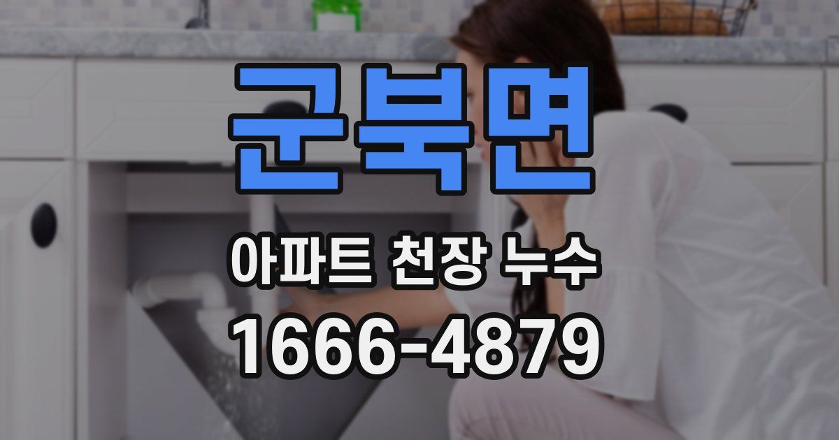 군북면 아파트 천장 누수