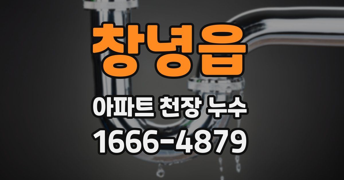 창녕읍 아파트 천장 누수