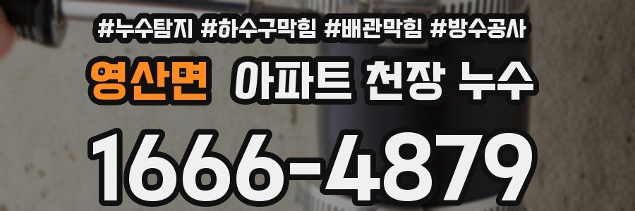 영산면 아파트 천장 누수