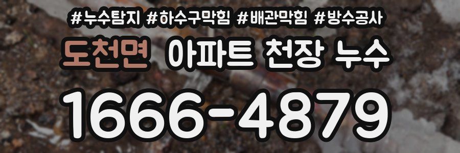도천면 아파트 천장 누수