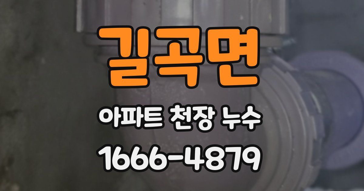 길곡면 아파트 천장 누수