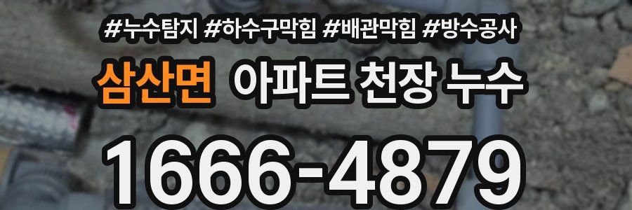 삼산면 아파트 천장 누수