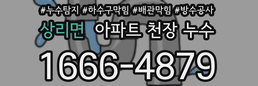 상리면 아파트 천장 누수