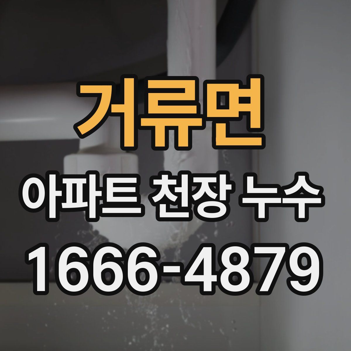 거류면 아파트 천장 누수