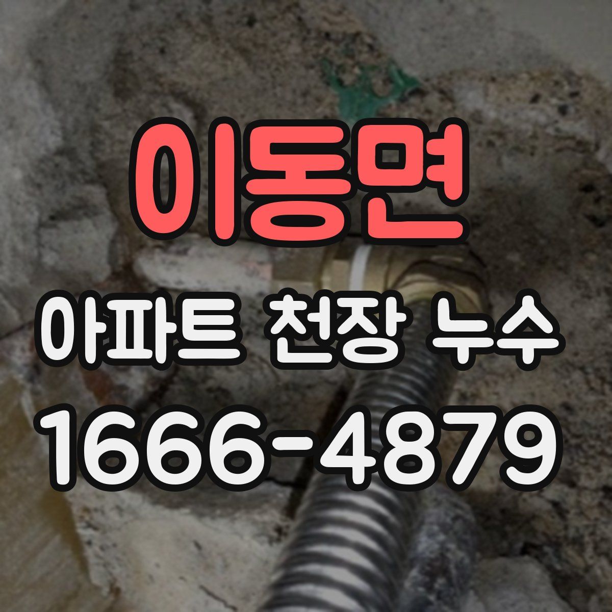 이동면 아파트 천장 누수