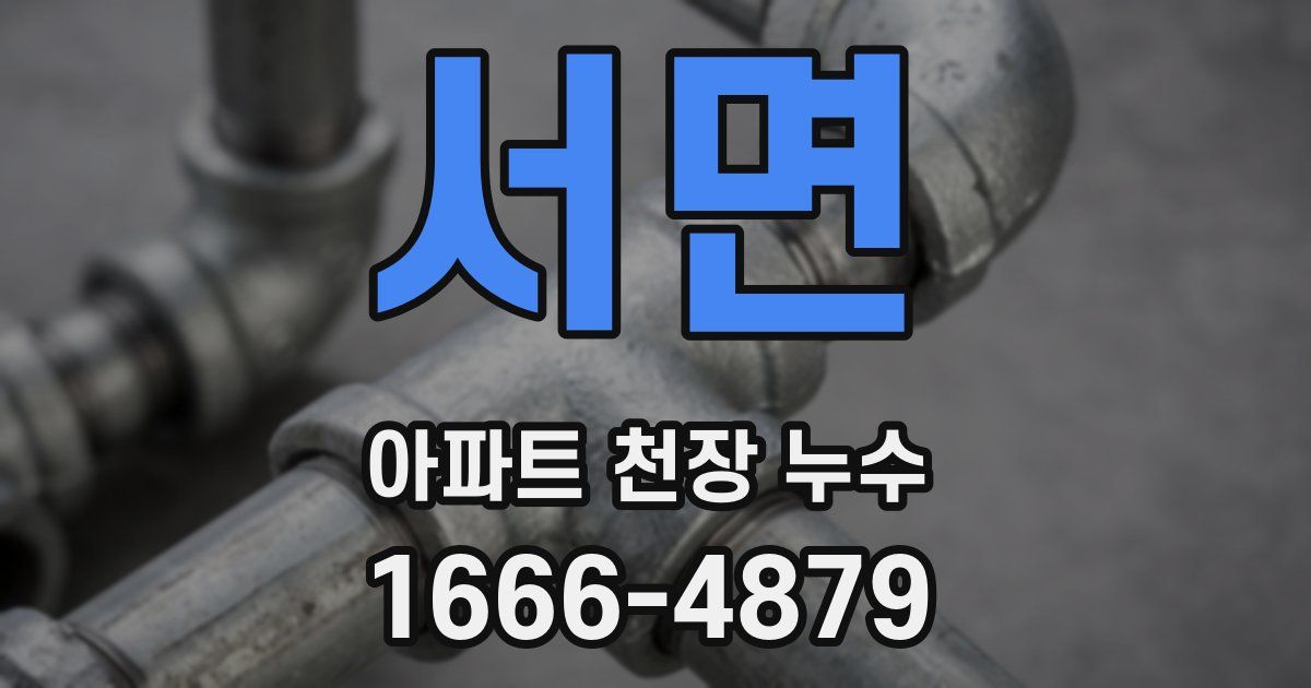 서면 아파트 천장 누수