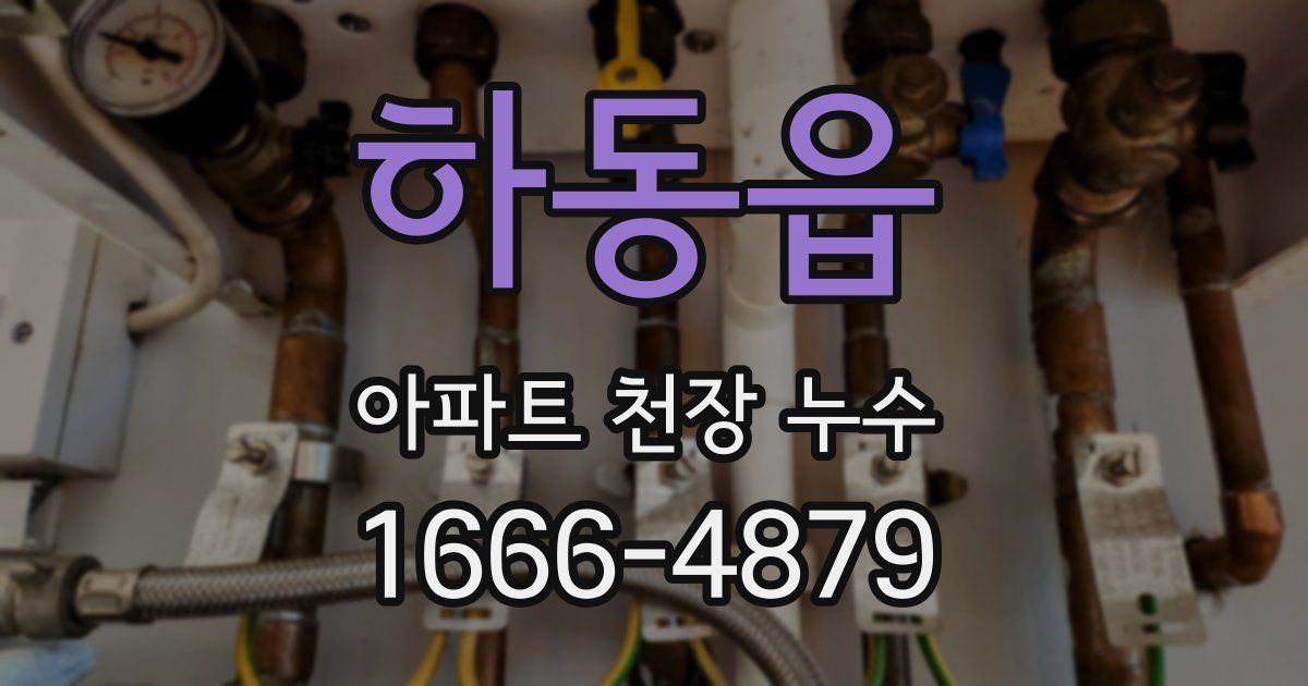 하동읍 아파트 천장 누수