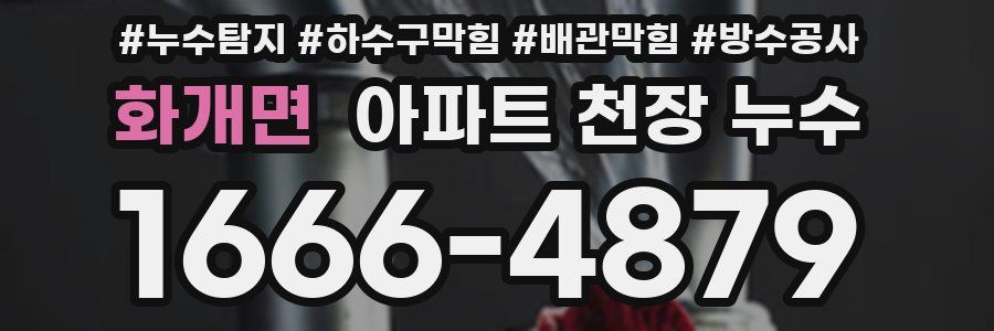 화개면 아파트 천장 누수