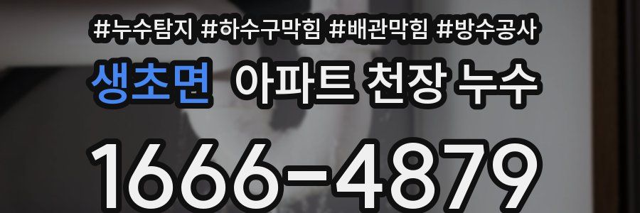 생초면 아파트 천장 누수