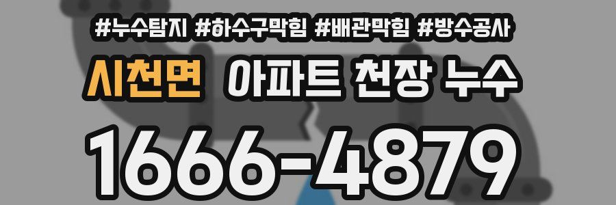 시천면 아파트 천장 누수