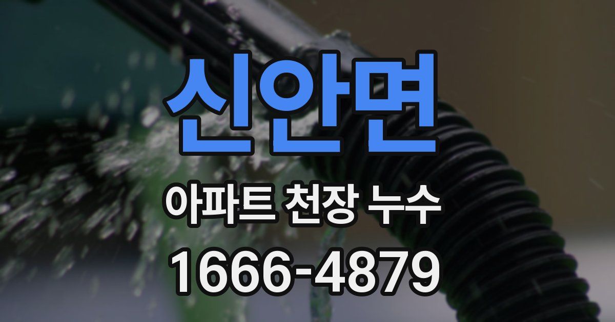 신안면 아파트 천장 누수
