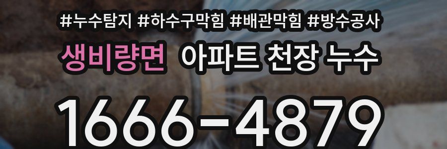 생비량면 아파트 천장 누수