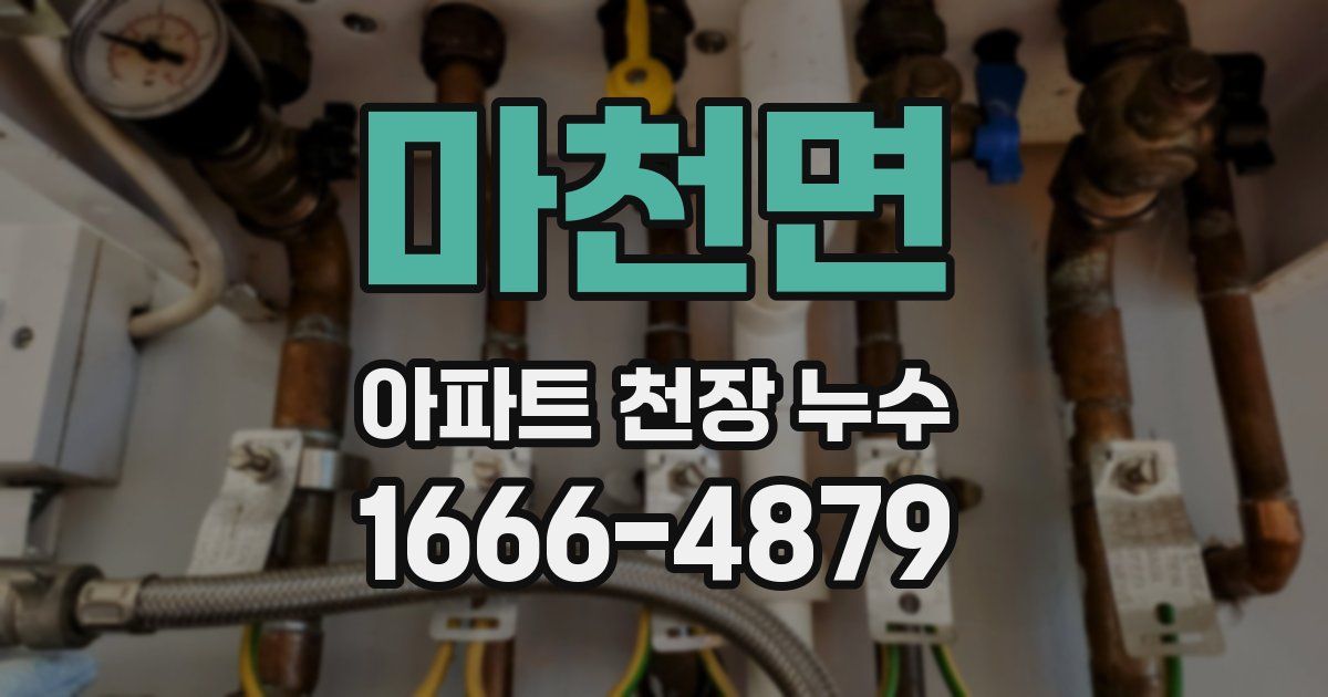 마천면 아파트 천장 누수