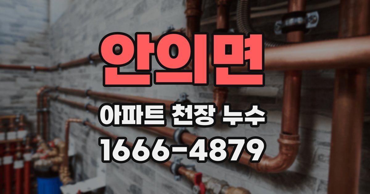 안의면 아파트 천장 누수