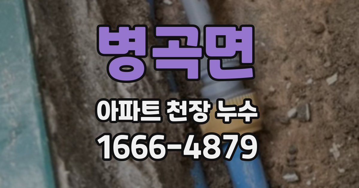 병곡면 아파트 천장 누수