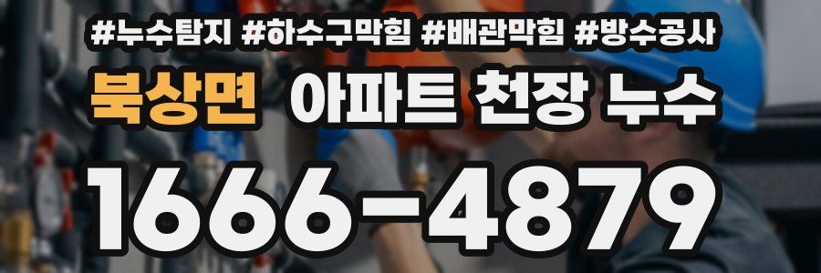 북상면 아파트 천장 누수