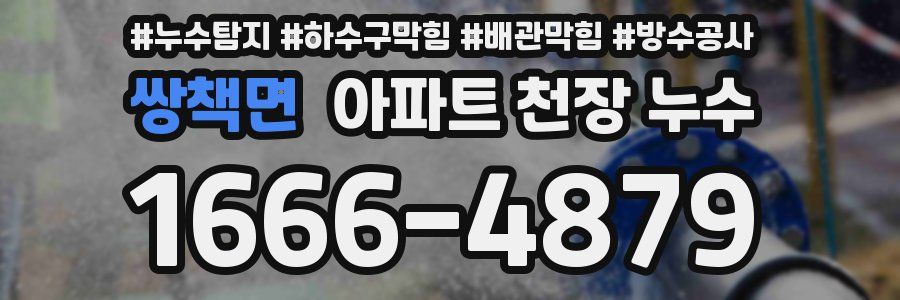 쌍책면 아파트 천장 누수
