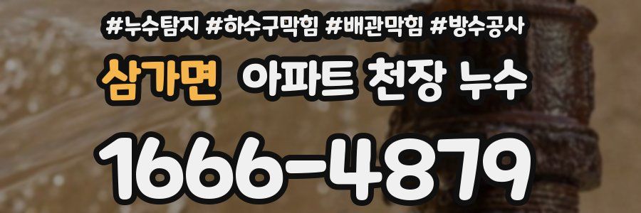 삼가면 아파트 천장 누수