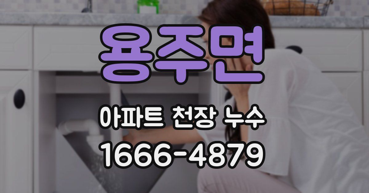 용주면 아파트 천장 누수