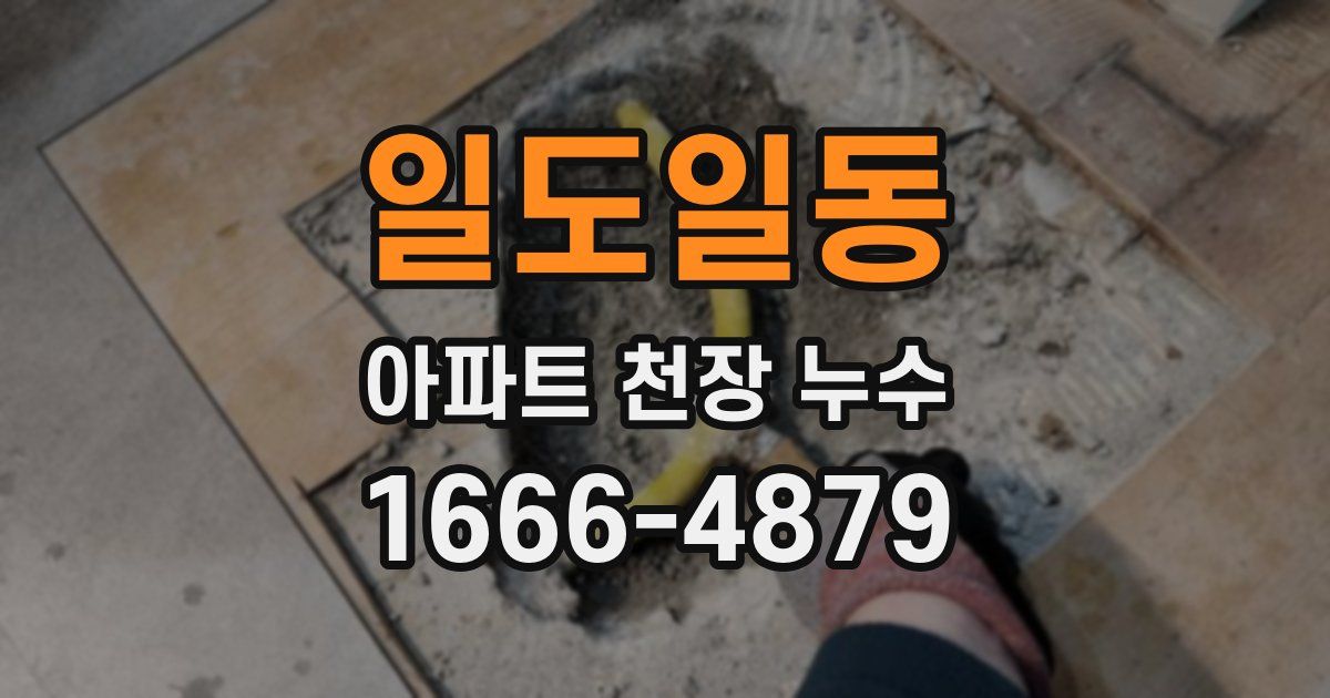 일도일동 아파트 천장 누수