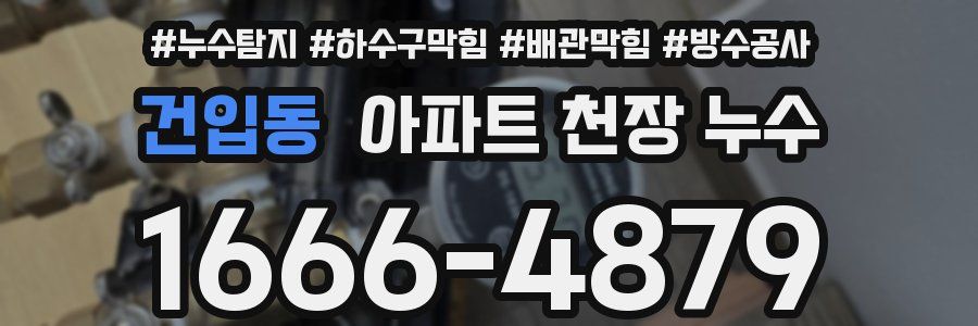 건입동 아파트 천장 누수