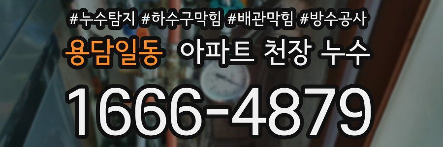 용담일동 아파트 천장 누수