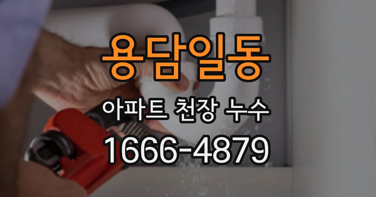 용담일동 아파트 천장 누수
