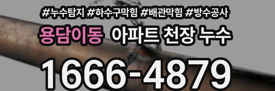 용담이동 아파트 천장 누수