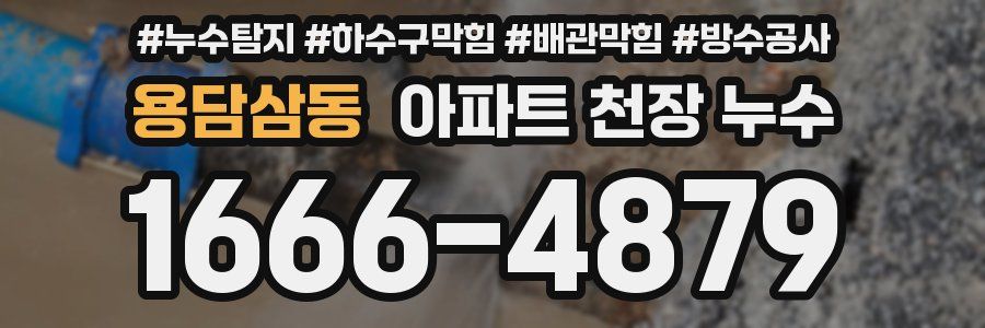 용담삼동 아파트 천장 누수