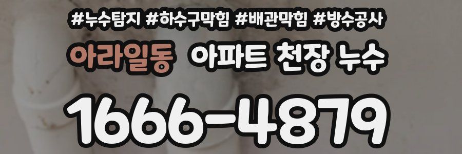 아라일동 아파트 천장 누수