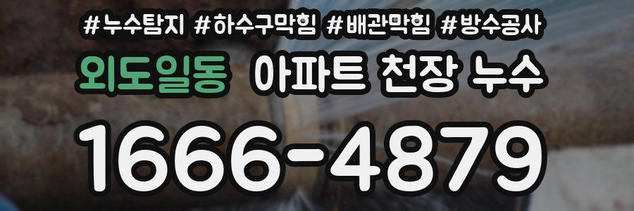 외도일동 아파트 천장 누수