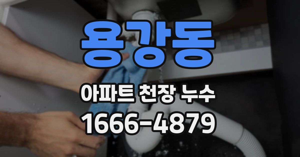 용강동 아파트 천장 누수