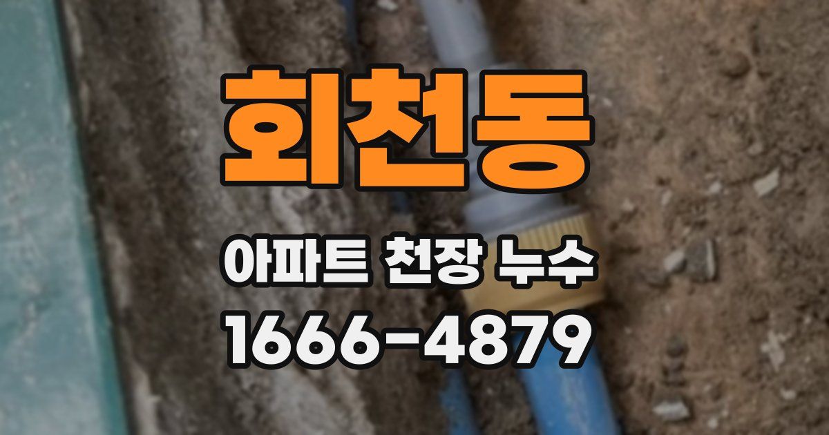 회천동 아파트 천장 누수