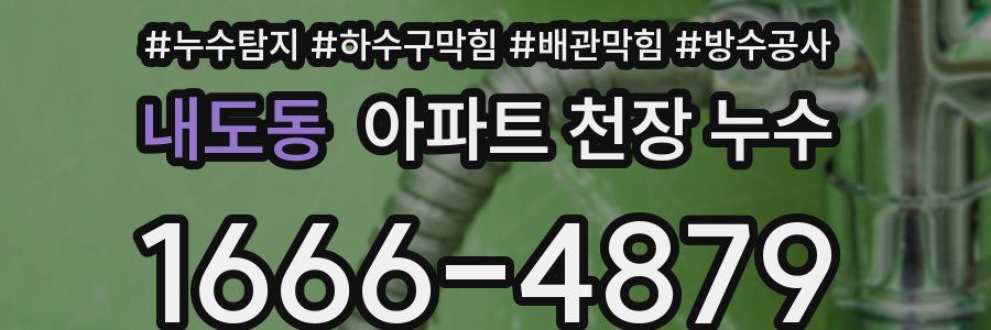 내도동 아파트 천장 누수