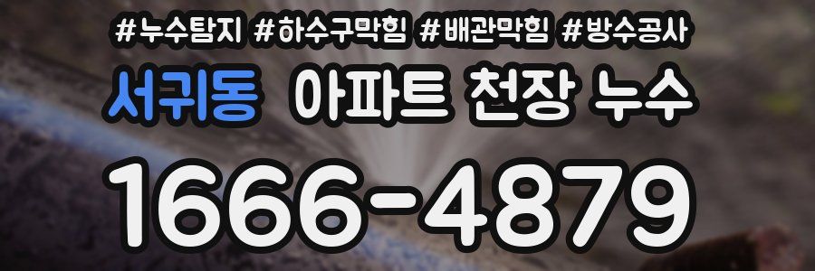 서귀동 아파트 천장 누수
