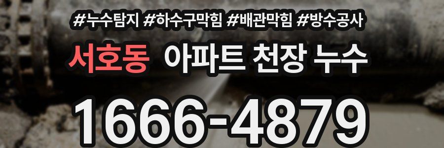 서호동 아파트 천장 누수