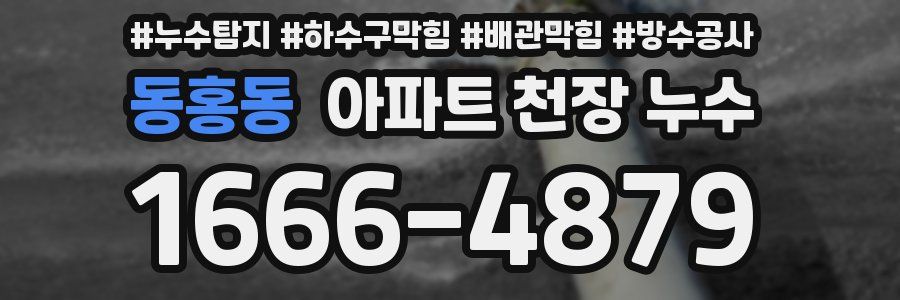 동홍동 아파트 천장 누수