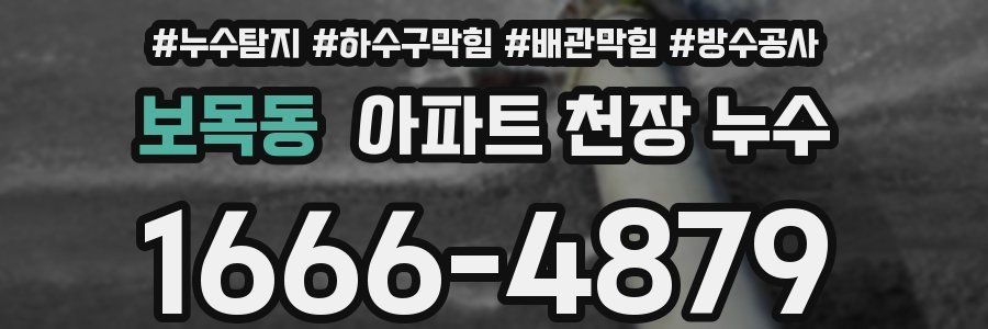 보목동 아파트 천장 누수