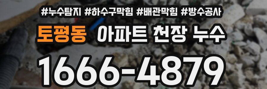 토평동 아파트 천장 누수