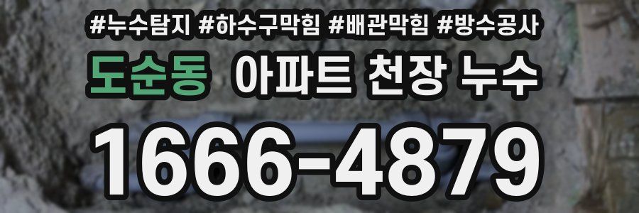 도순동 아파트 천장 누수