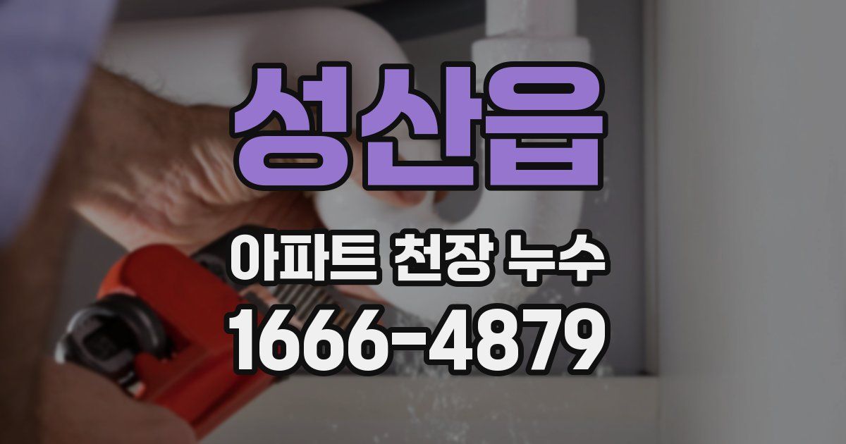 성산읍 아파트 천장 누수